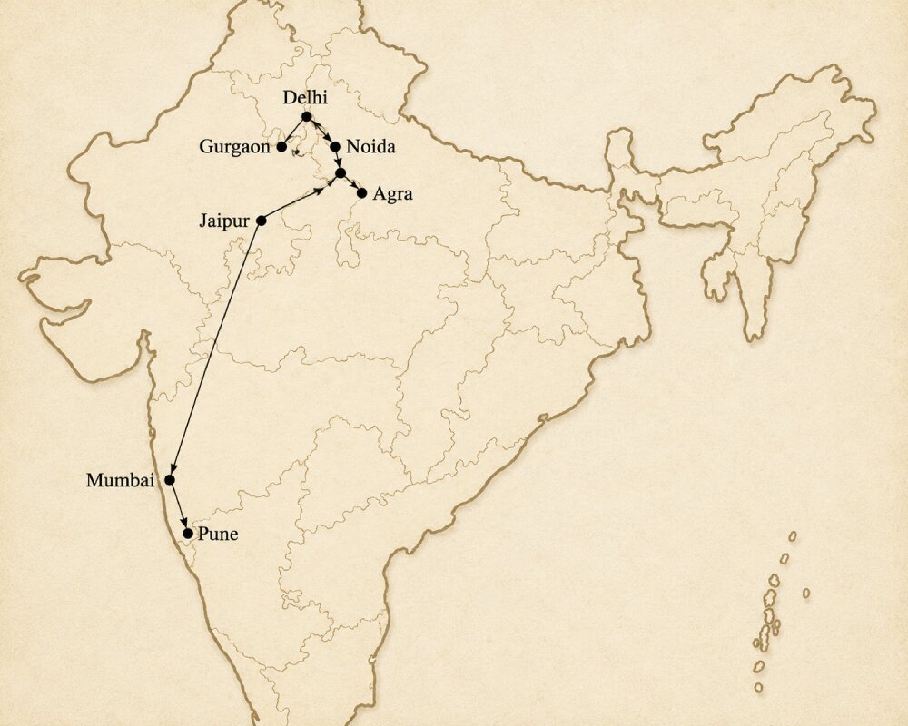 Destinations Map