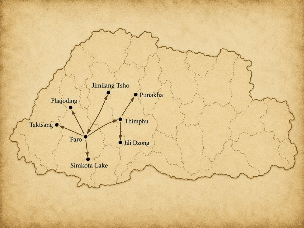 Destinations Map