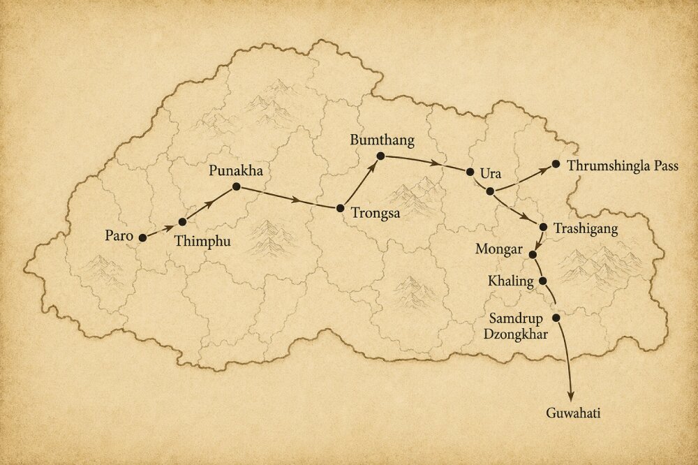 Destinations Map
