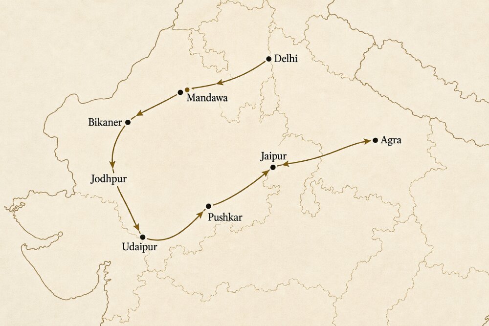 Destinations Map