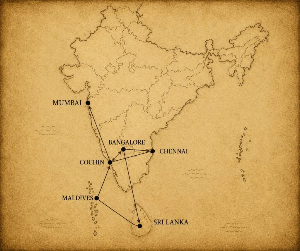 Destinations Map